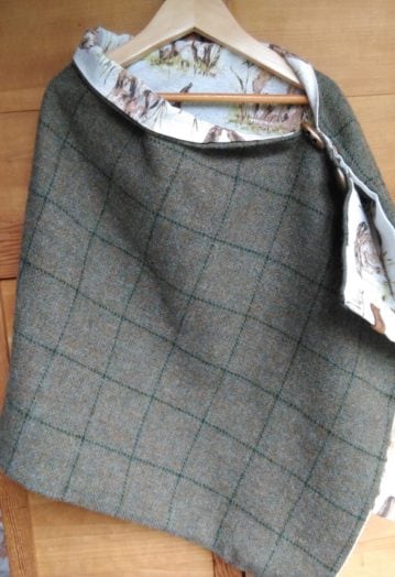 Mint Green Tweed Cape (7-9yrs)