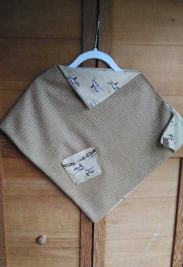 Soft Sand Colour Wool Cape (3–6yrs)