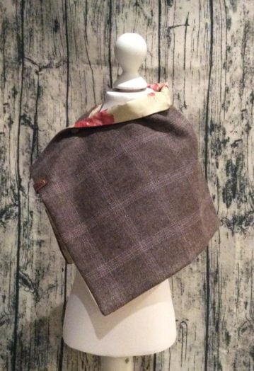 Coffee Tweed Cape with Ralph Lauren lining (Toddler)