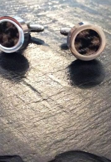 Houndstooth Tweed Cufflinks